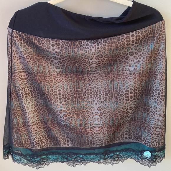 Skirt and top set! Silk with lace overlay - Picture 5 of 8